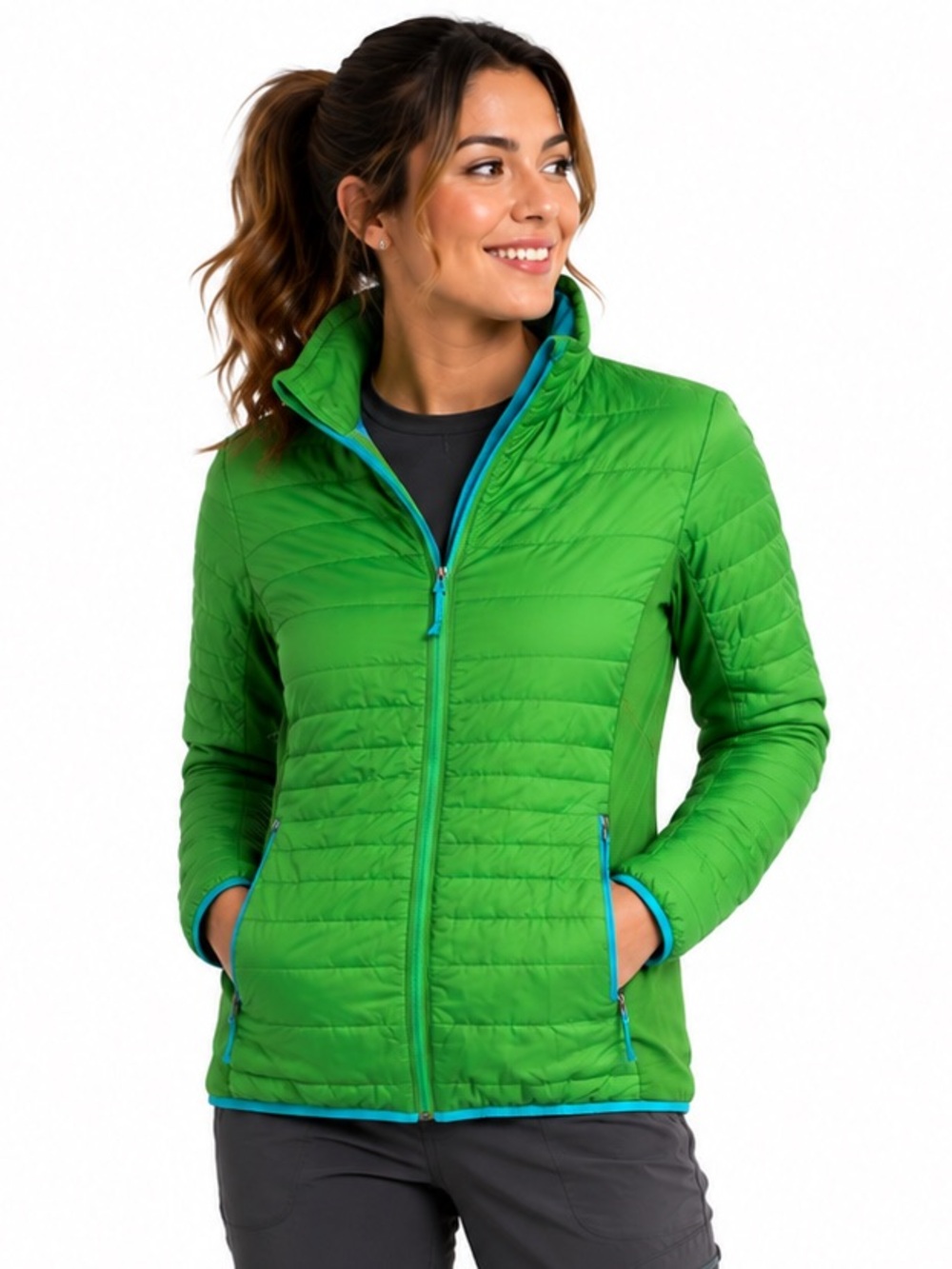 Icebreaker MerinoLOFT Quilted Insulated Jacket Green M Gorpcore Ski